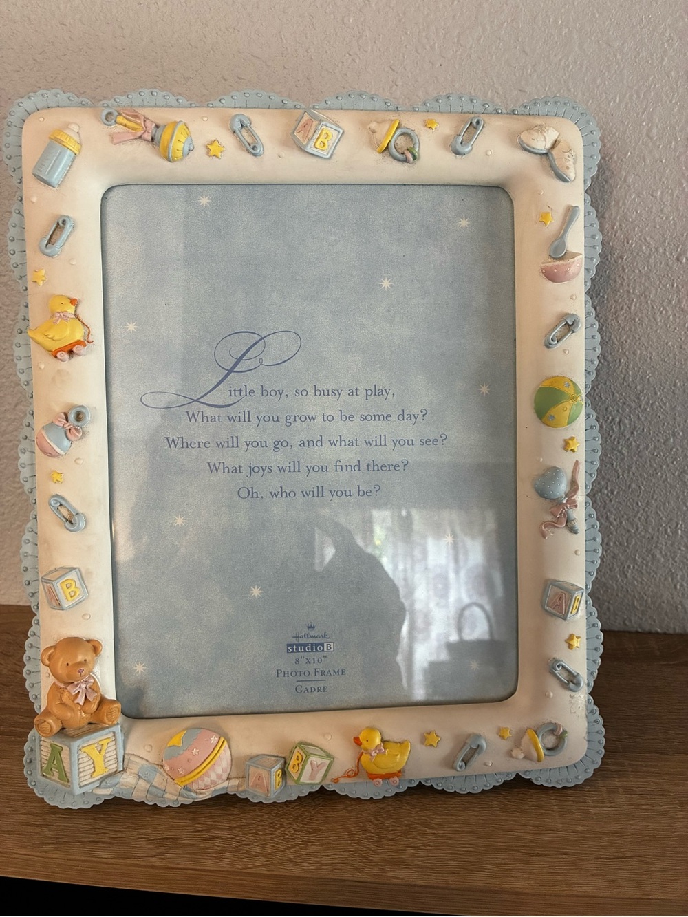 Vintage Hallmark Studio B Baby Boy Nursery Picture Frame 8x10